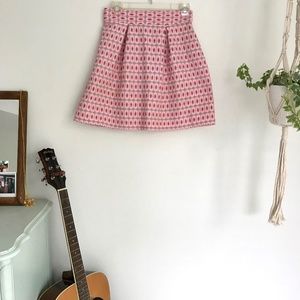 Francesca's Blue Rain Embroidered Skirt